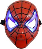 Generic kids luminous led halloween spiderman face mask for kids ages 3