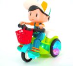 stunt tricycle with 360 degree rotating bike with 3d lights and music