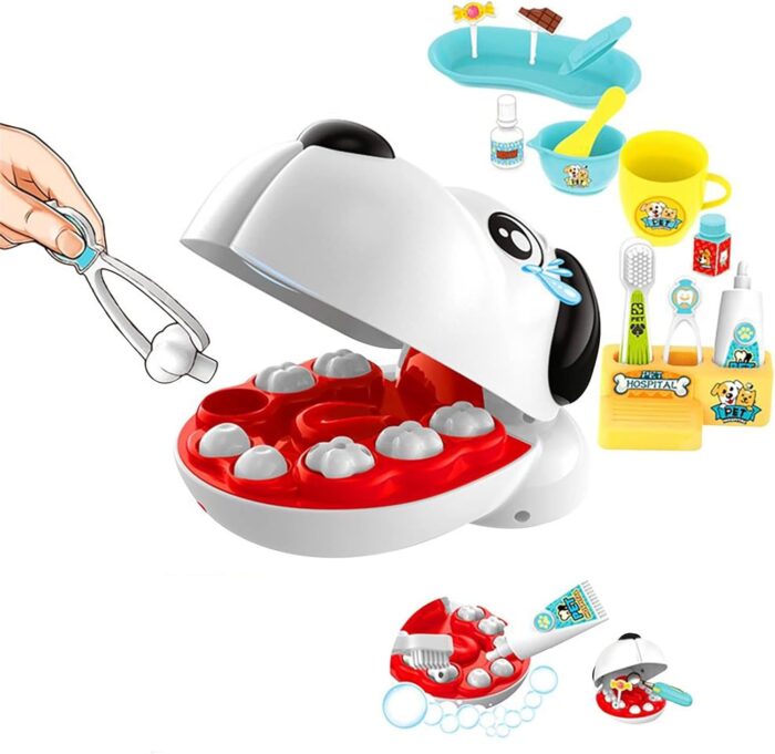 Generic pet dentist playset teeth removal cleaning toy for kids ages 3
