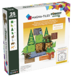 MAGNA-TILES® Forest 25 Piece Set – Magnetic Building Tiles with Brown Bear, Deer, Raccoon and Owl Figures for Kids - view 6