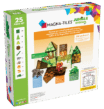 MAGNA-TILES® Jungle Animals 25 Piece Set – Magnetic Building Tiles Featuring Hippo, Sloth, Tiger, Leopard and Caiman for Kids