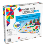 MAGNA-TILES® Storage Bin and Interactive Play-Mat – Collapsible Magnetic Tile Storage Holds Up to 300 Pieces, Multicolour - v