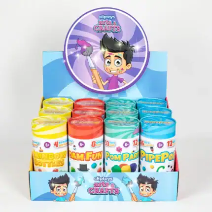 Clip Toys Pipepop Creative Craft Kit for Kids – Build and Design Your Own Unique Creations, Blue - view 2
