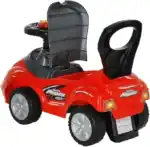 Kids Mega Pusher Car – Push Ride-On Car for Toddlers with Non-Scuffing Tires and Rotating Front Wheels, Ages 1-3, Red - view