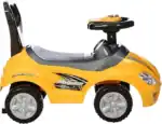 Kids Mega Pusher Car – Push Ride-On Car for Toddlers with Hidden Storage, 4 Wheels, 62 x 30 x 28 CM, Ages 1-3, Yellow - view