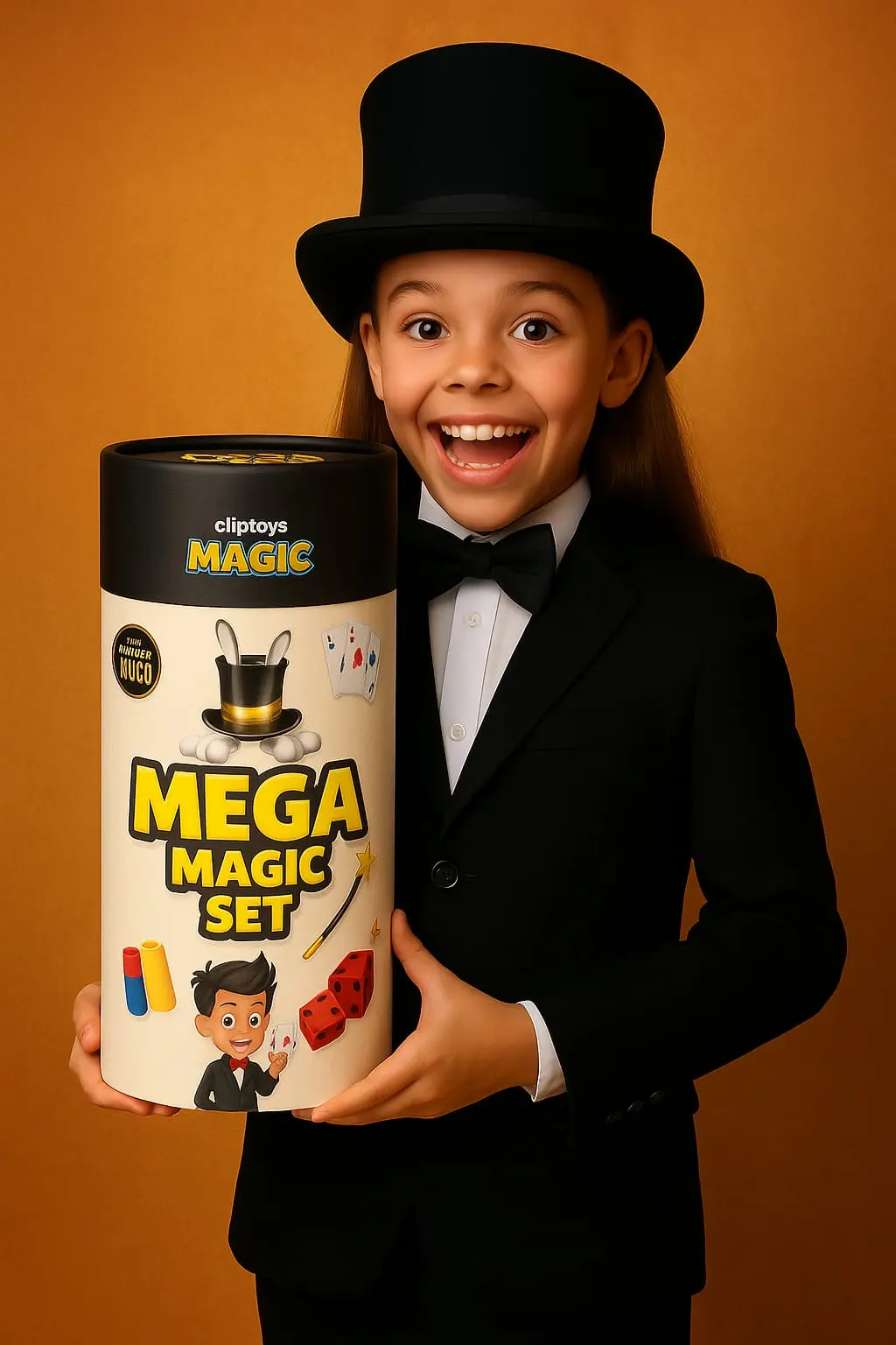 KID -12 Clip Toys Mega Magic Set – Classic and Modern Magic Tricks and Illusions Kit for Kids, Black - view 7