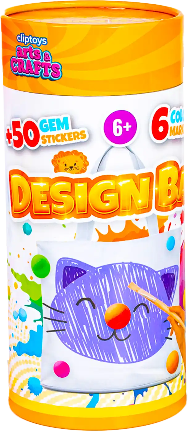 artsandcraft_designBag Clip Toys Design Bag Fashion Design Kit for Kids – Create Your Own Unique Bag Designs, Orange - view 5