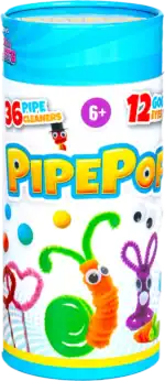 Clip Toys Pipepop Creative Craft Kit for Kids – Build and Design Your Own Unique Creations, Blue - view 8