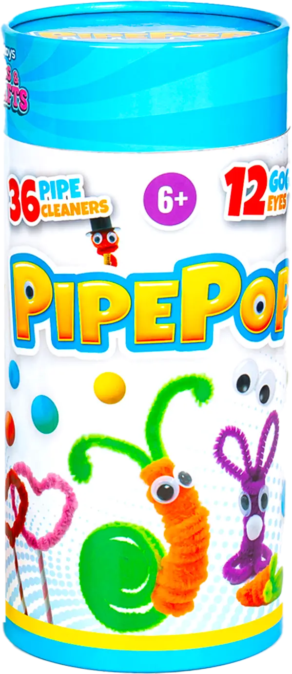 artsandcraft_pipepop Clip Toys Pipepop Creative Craft Kit for Kids – Build and Design Your Own Unique Creations, Blue - view 5