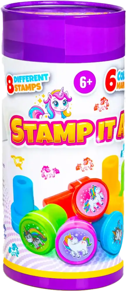 Clip Toys Stamp It All Fashion Design Kit for Kids – Stamp and Craft Unique Fashion Designs, White