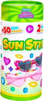 Clip Toys Sun Style Fashion Design Kit for Kids – Create Your Own Unique Fashion Designs, White - view 8