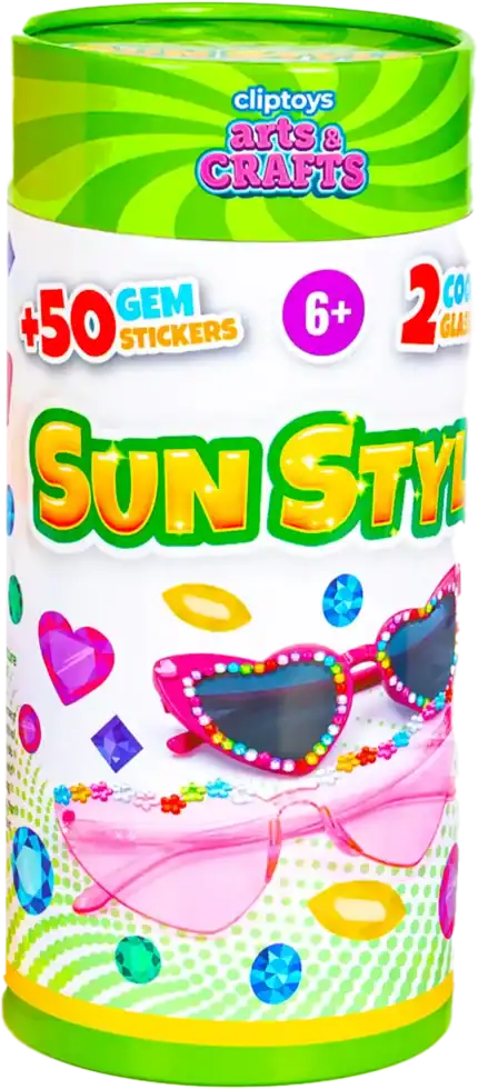 Clip Toys Sun Style Fashion Design Kit for Kids – Create Your Own Unique Fashion Designs, White