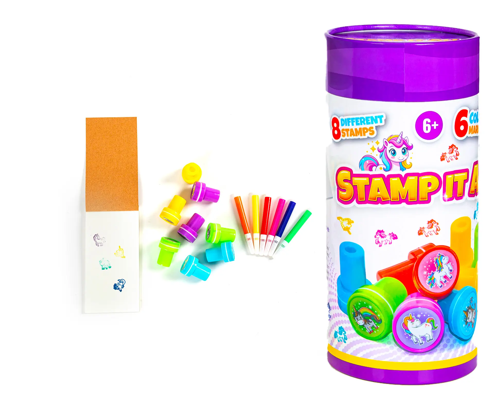 catalog-stamps Clip Toys Stamp It All Fashion Design Kit for Kids – Stamp and Craft Unique Fashion Designs, White - view 8