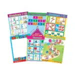 Preschool Maths – Educational Wall Chart Pack of 6 Charts in English, Learning Posters