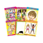 Me & My Body – Educational Wall Chart Pack of 6 Charts in English, Learning Posters for Playschool and Kindergarten