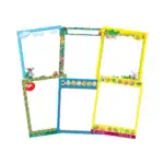 Write-On Charts 2 – Educational Wall Chart Pack of 6 Charts in English, Learning Posters