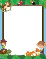 In the Forest – Write-On Chart – Educational Classroom Wall Chart and Learning Poster for Children to Write and Draw On