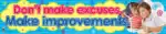 Don’t Make Execuses – Banner in English