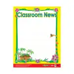 Classroom News – Write-On Chart for Kids, Colourful Classroom Wall Chart for Writing and Drawing