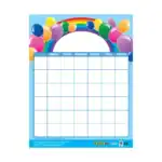 Weekly Schedule – Write-On Chart for Kids, Colourful Classroom Wall Chart for Writing and Drawing
