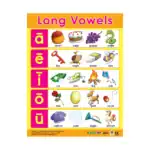 Long Vowels – English Educational Wall Chart for Kids with QR Code Audio-Visual Content