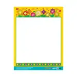Flowers – Write-On Chart for Kids, Colourful Classroom Wall Chart for Writing and Drawing