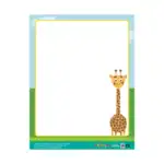 Giraffe – Write-on Educational Wall Chart, Multicolour Classroom Poster for Kids