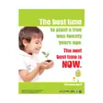 Planting – Educational Wall Chart in English – Classroom Poster with Downloadable QR Code Audio-Visual Version
