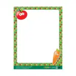 Apple and Carrot – Write-on Chart – Colourful Educational Classroom Wall Chart for Kids, Learning Chart and Teaching Aid