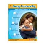 Being Trustworthy – Educational Wall Chart in English with QR Codes, Multicolour Classroom Poster for Kids