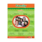 Family – Educational Wall Chart in English with QR Codes, Multicolour Classroom Poster for Kids
