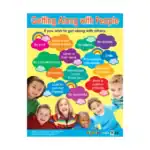 Getting Along with People – Educational Wall Chart in English – Classroom Poster with Downloadable QR Code Audio-Visual Versi