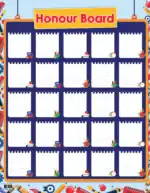 School Tools – Honour Board in English – Classroom Reward Chart to Motivate Children, 300gsm Laminated