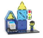 MAGNA-TILES® Police Patrol 20 Piece Set – Magnetic Building Tiles Expansion with microChassis for Patrol Car Building - view