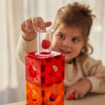 Cleverclixx Ball Run Compact Pack Intense – 60 Piece Ball Run Expansion Set with Magnetic Tiles for Kids - view 5