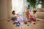 Cleverclixx Mega Creative Pack Pastel – 210 Piece Magnetic Tile Set for Family and Group Play, Ages 3+ - view 3