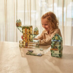 Cleverclixx Magic Forest Pack Pastel – 69 Piece Magnetic Tile Set with Printed Fairy Tale Tiles for Kids - view 7