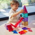 Cleverclixx Stairs Set Intense – 34 Piece Magnetic Staircase Expansion Set for Multi-Level Builds - view 8