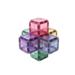 Cleverclixx Petite Pastel Pack – 36 Piece Magnetic Tile Starter Set with Pastel Geometric Shapes for Kids - view 5