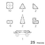 Cleverclixx Wheels Pack Intense – 25 Piece Magnetic Wheels Set to Build Cars and Trucks, Ages 3+ - view 6