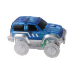 Cleverclixx Race Track Car Blue – Battery-Powered Add-On Car for Cleverclixx Race Track Sets, Needs 1 AA Battery - view 5