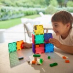 Cleverclixx Brick Tiles Pack Intense – 16 Piece Brick Tile Expansion Pack, Compatible with Most Brick Toys - view 2