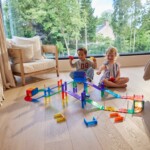 Cleverclixx Race Track Intense – 65 Piece Magnetic Race Track Set with Battery-Powered Self-Driving Car, Ages 3+ - view 3