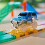 Cleverclixx Race Track Car Blue – Battery-Powered Add-On Car for Cleverclixx Race Track Sets, Needs 1 AA Battery - view 2