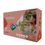 Cleverclixx Magic Forest Pack Pastel – 69 Piece Magnetic Tile Set with Printed Fairy Tale Tiles for Kids