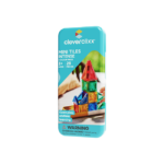 Cleverclixx Mini Tiles Pack Intense – 28 Piece Compact Magnetic Tile Set, Travel-Friendly Toy for Kids