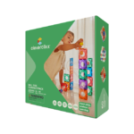 Cleverclixx Ball Run Compact Pack Intense – 60 Piece Ball Run Expansion Set with Magnetic Tiles for Kids