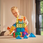 Cleverclixx Original Pack Intense – 60 Piece Magnetic Tile Starter Set for Kids - view 4