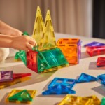 Cleverclixx Original Pack Intense – 60 Piece Magnetic Tile Starter Set for Kids - view 3