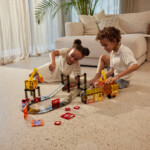 Cleverclixx Construction Builder Pack Intense – 48 Piece Magnetic Building Set with Interactive Race Track for Kids - view 6